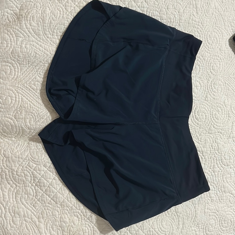 Navy lululemon shorts
